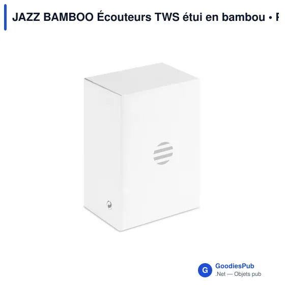 JAZZ BAMBOO Écouteurs TWS étui en bambou - Image 6