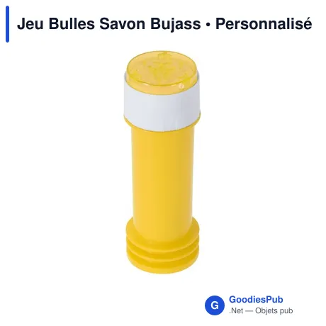 Jeu Bulles Savon Bujass