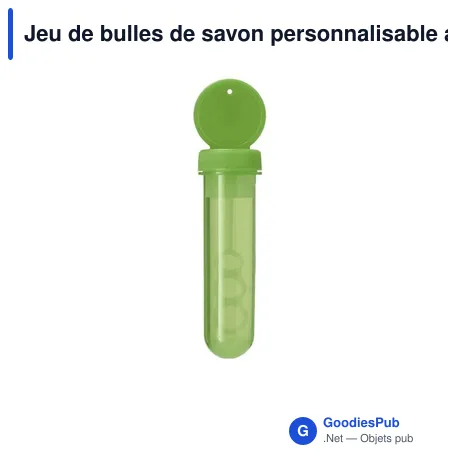 Jeu de bulles de savon personnalisable avec logo - Jakud