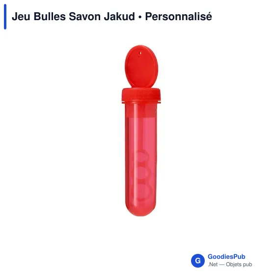 Jeu de bulles de savon personnalisable avec logo - Jakud - Image 3