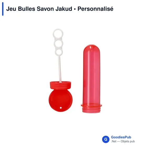 Jeu de bulles de savon personnalisable avec logo - Jakud - Image 4