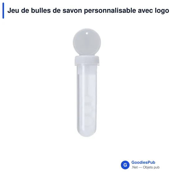 Jeu de bulles de savon personnalisable avec logo - Jakud - Image 5