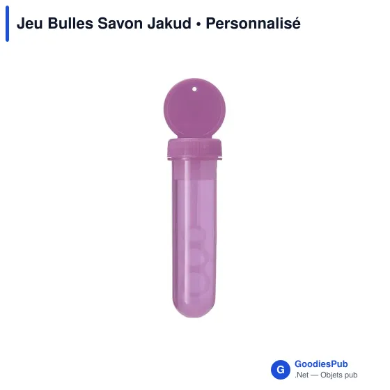 Jeu de bulles de savon personnalisable avec logo - Jakud - Image 6