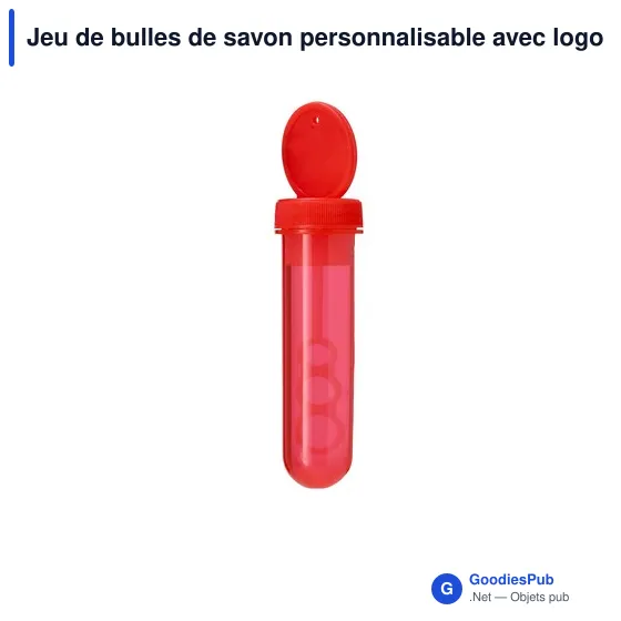 Jeu de bulles de savon personnalisable avec logo - Jakud - Image 7