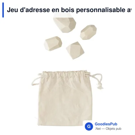 Jeu d'adresse en bois personnalisable avec logo - Grayson