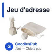 Jeu d'adresse en bois personnalisable avec logo - Grayson - Miniature 2