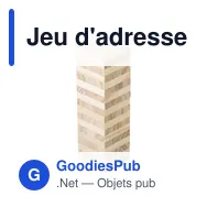 Jeu d'adresse en pin Gisa - Miniature 1