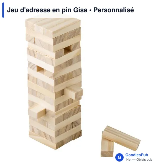 Jeu d'adresse en pin Gisa - Image 2