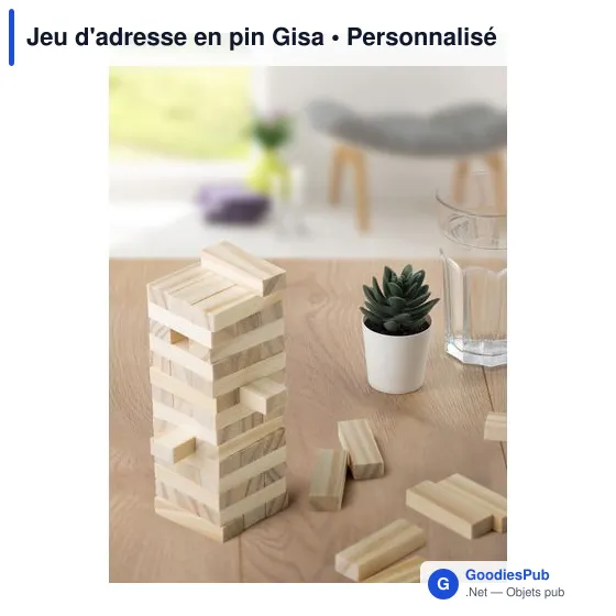 Jeu d'adresse en pin Gisa - Image 5