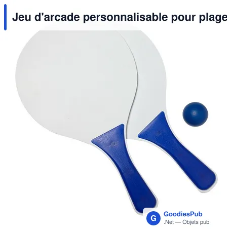 Jeu d'arcade personnalisable pour plage avec logo