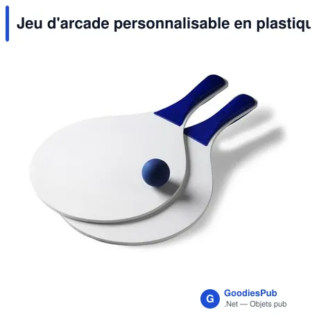 Jeu d'arcade personnalisable en plastique avec logo - Tennis
