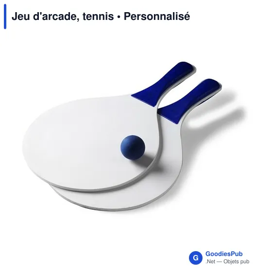 Jeu d'arcade personnalisable en plastique avec logo - Tennis - Image 1