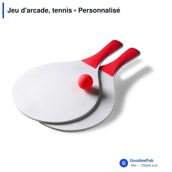 Jeu d'arcade personnalisable en plastique avec logo - Tennis - Image 5