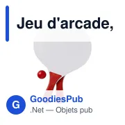 Jeu d'arcade personnalisable en plastique avec logo - Tennis - Miniature 7