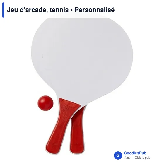 Jeu d'arcade personnalisable en plastique avec logo - Tennis - Image 7