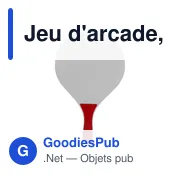 Jeu d'arcade personnalisable en plastique avec logo - Tennis - Miniature 8