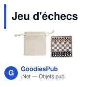 Jeu d'échecs et de dames en bois personnalisable avec logo - Miniature 1