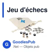 Jeu d'échecs et de dames en bois personnalisable avec logo - Miniature 4