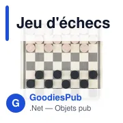 Jeu d'échecs et de dames en bois personnalisable avec logo - Miniature 6