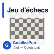 Jeu d'échecs et de dames en bois personnalisable avec logo - Miniature 7