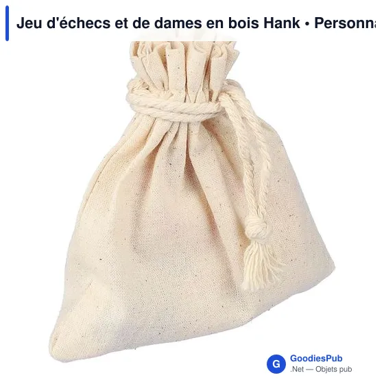 Jeu d'échecs et de dames en bois personnalisable avec logo - Image 8