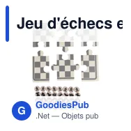 Jeu d'échecs et de dames en bois personnalisable avec logo - Miniature 10