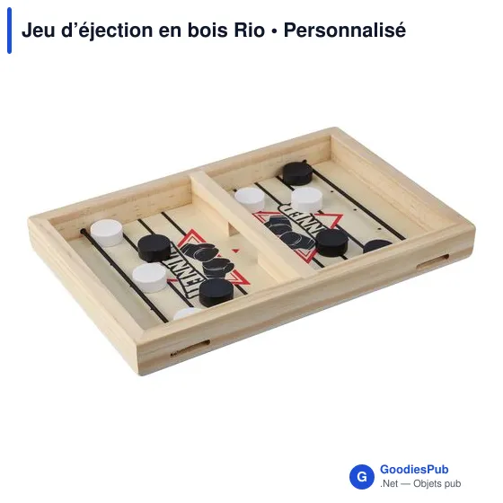 Jeu d'éjection en bois personnalisable avec logo - Rio - Image 2