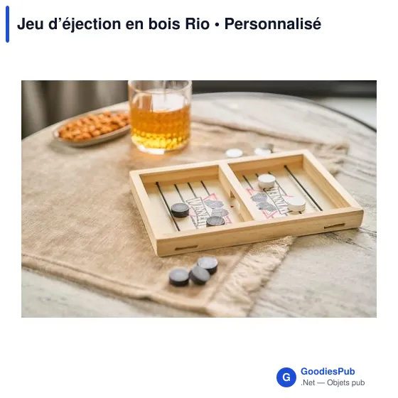 Jeu d'éjection en bois personnalisable avec logo - Rio - Image 11