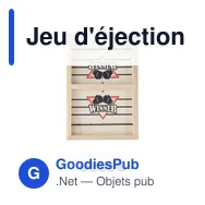 Jeu d'éjection en bois personnalisable avec logo - Rio - Miniature 3
