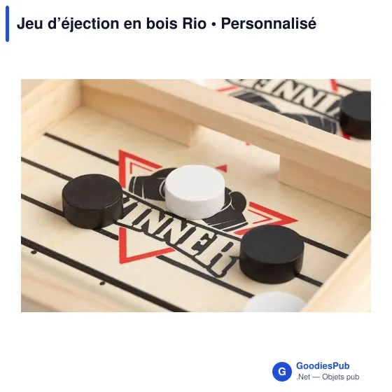 Jeu d'éjection en bois personnalisable avec logo - Rio - Image 7