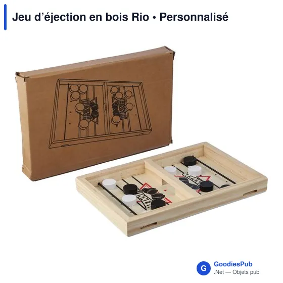 Jeu d'éjection en bois personnalisable avec logo - Rio - Image 9