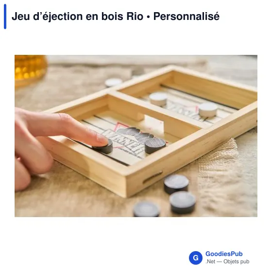Jeu d'éjection en bois personnalisable avec logo - Rio - Image 10