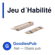 Jeu d'Habilité Mikado personnalisable avec logo - Bois - Miniature 1