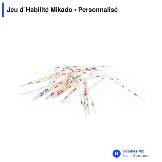 Jeu d'Habilité Mikado personnalisable avec logo - Bois - Image 2