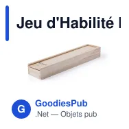 Jeu d'Habilité Mikado personnalisable avec logo - Bois - Miniature 5