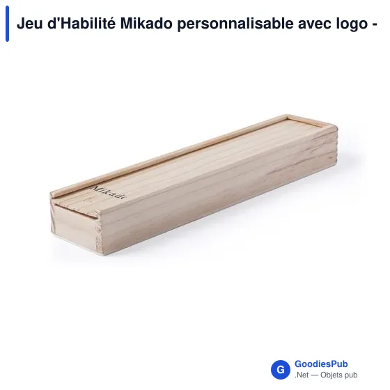 Jeu d'Habilité Mikado personnalisable avec logo - Bois - Image 5