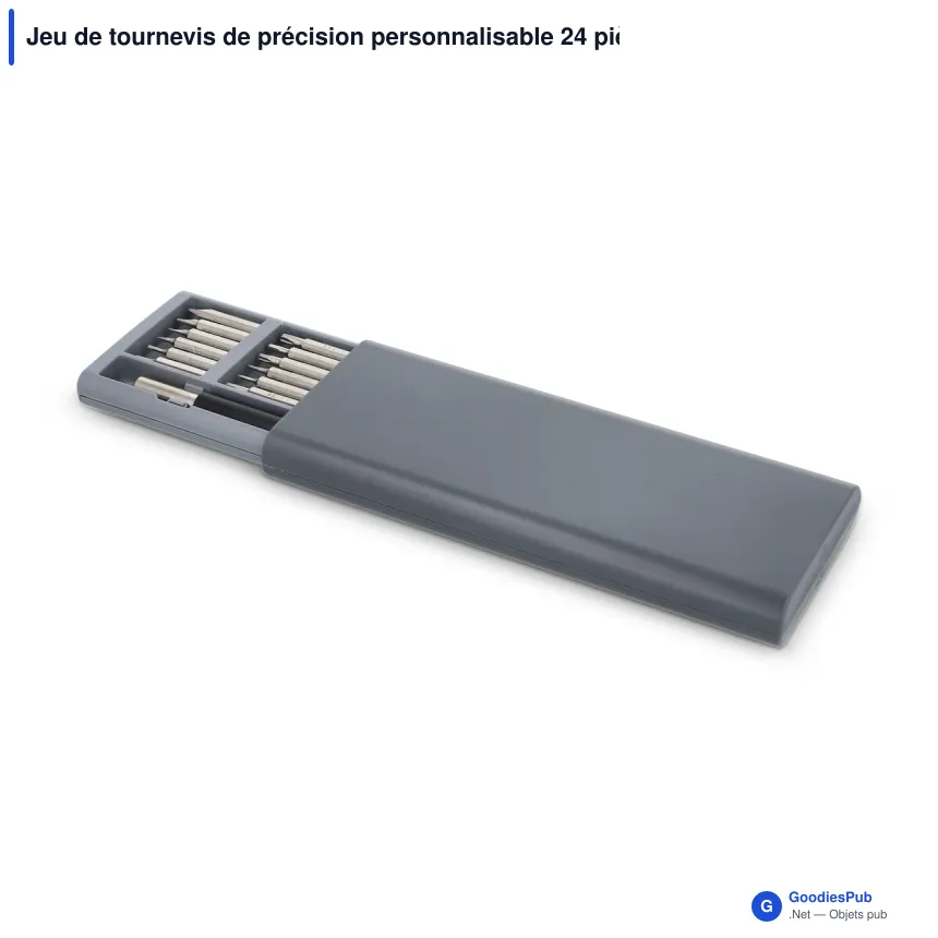 Jeu de tournevis de précision personnalisable 24 pièces avec logo - Organiseur - Image 2