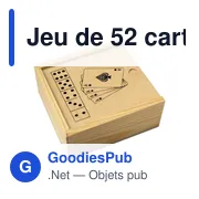 Jeu de 52 cartes et de 5 dés Myriam - Miniature 1