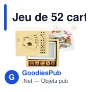 Jeu de 52 cartes et de 5 dés Myriam - Miniature 2
