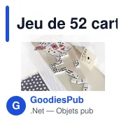 Jeu de 52 cartes et de 5 dés Myriam - Miniature 3