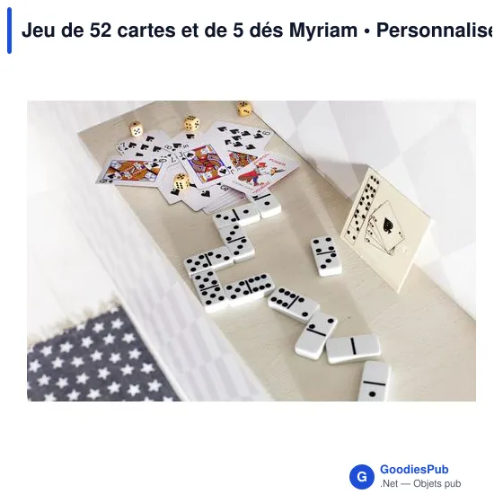 Jeu de 52 cartes et de 5 dés Myriam - Image 3