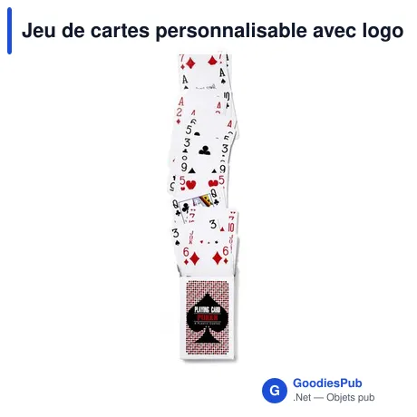 Jeu de cartes personnalisable avec logo - Jeu de 54 cartes Anton