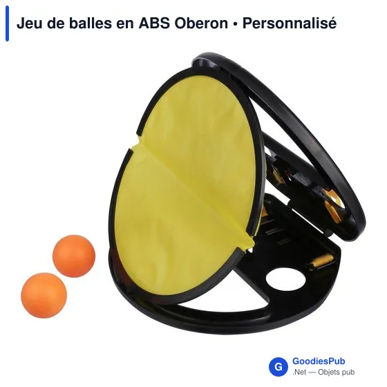Jeu de balles en ABS personnalisable avec logo - Oberon - Image 2