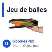 Jeu de balles en ABS personnalisable avec logo - Oberon - Miniature 3