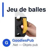 Jeu de balles en ABS personnalisable avec logo - Oberon - Miniature 4
