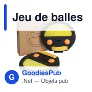 Jeu de balles en ABS personnalisable avec logo - Oberon - Miniature 7