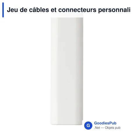 Jeu de câbles et connecteurs personnalisable avec logo - Uwe