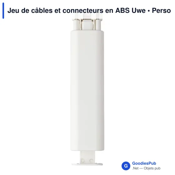 Jeu de câbles et connecteurs personnalisable avec logo - Uwe - Image 3