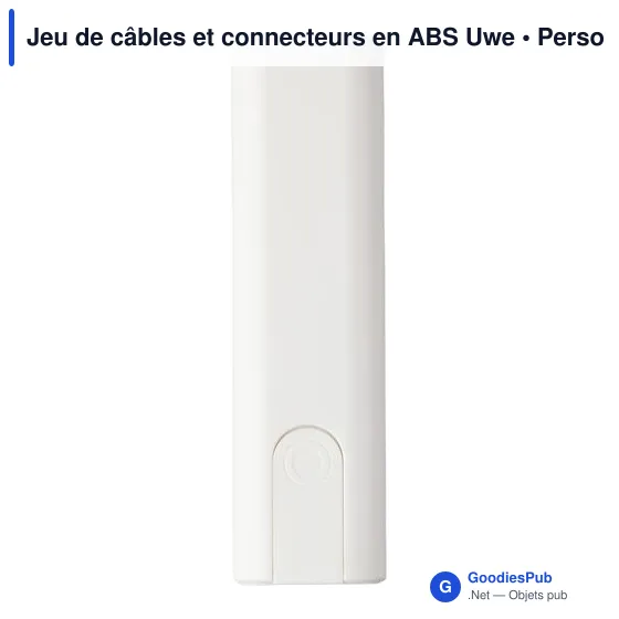 Jeu de câbles et connecteurs personnalisable avec logo - Uwe - Image 4