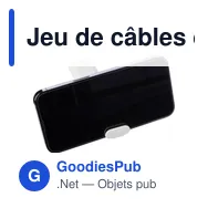 Jeu de câbles et connecteurs personnalisable avec logo - Uwe - Miniature 5